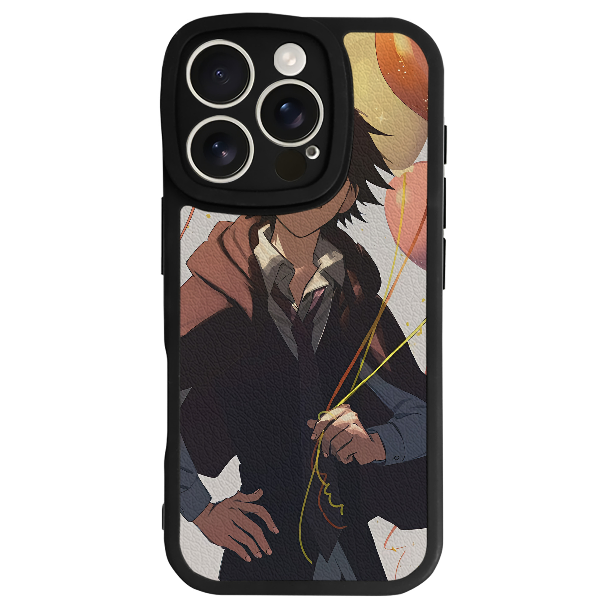（画像用） 文豪ストレイドッグス Bungo Stray Dogs 【iPhone 16シリーズ対応】シリコンスマホケース（レザー調） 材質：シリコン